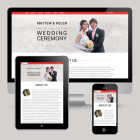 Tema per sito Wordpress one page per matrimonio responsive design