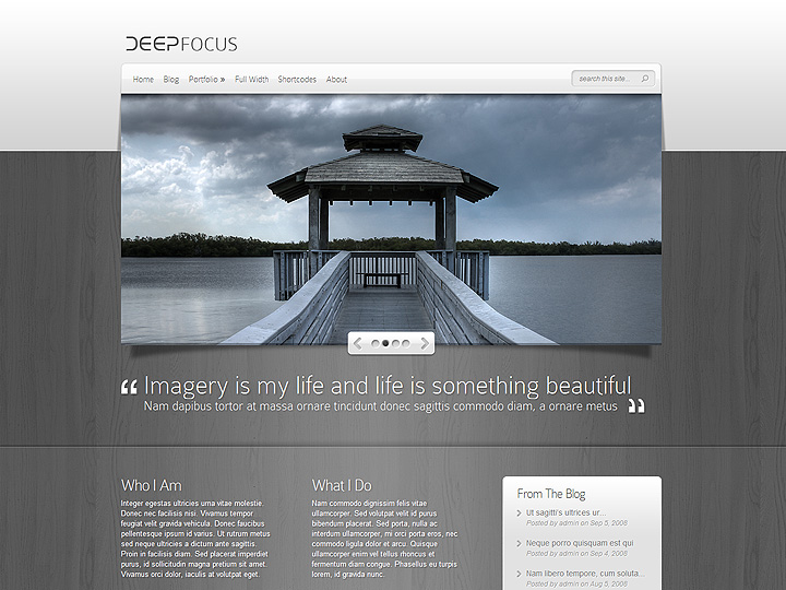 DeepFocus per un sito internet nuovo e moderno